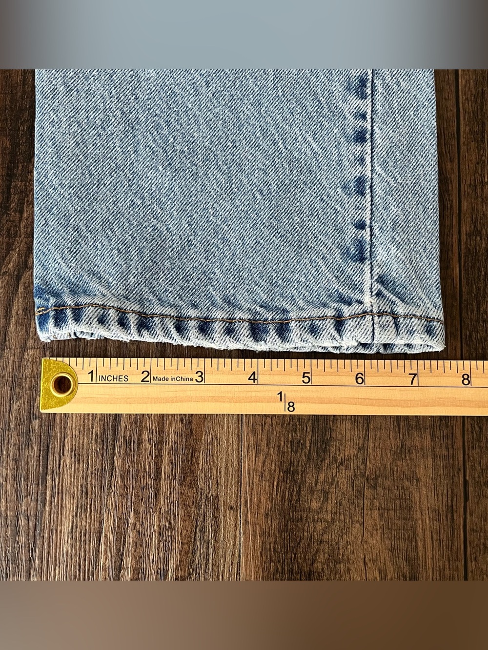 VTG Levis 505 Jean Straight Leg 1997 Orange Tab USA Size 29x28.25 (Tag 31x30) - Picture 15 of 16